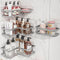 Youvip 4-Pack Adhesive Corner Shower Caddy with Soap Holder, No Drilling Wall
