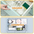 Tea Bag Organizer, Clear Plastic Storage Bin for Tea, Sugar, Coffee, Condiment, and Spice Bags for Countertop