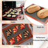 Perforated Baking Mats, 2 PCS Non-Stick Reusable Eclair Silicone Mat for Half Sheet, 11 5/8" x 16 1/2"