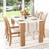 Summer 48 Inches yuboo Boho Table Runner, Rustic Farmhouse Table Runners Short Dresser Runners for Bedroom, Small