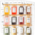 Kuocodall 12 Pcs Glass Spice Jars with Bamboo Airtight Lids & 201 Labels