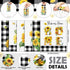 Mindsoft 36 Pcs Spring Sunflower Reusable Paper Towels Rolls Sunshine Washable Bulk Spring Kitchen Towels Paperless