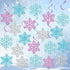Snowflake Hanging Swirls Decorations, Winter Party Ceiling Streamers Garland for Baby Shower, Birthday, Christmas