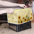 Sunflower Music Print Bread Maker Cover, Anti Dust Toaster Covers for Kitchen, 4 Slice Wide Slots