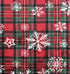 Cozy Christmas Holiday Plaid Throw Blanket with Snowflakes: Soft Accent for Sofa Couch Chair Bed or Dorm, Red Green