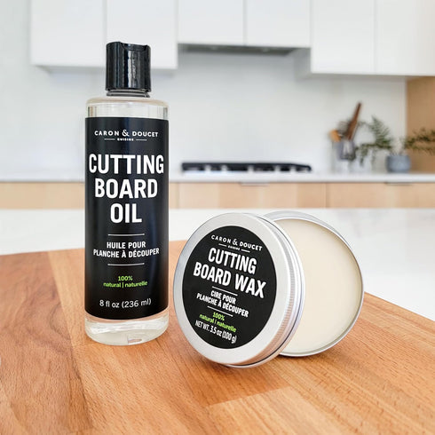 Caron & Doucet - Cutting Board & Butcher Block Conditioning Oil & Wax Bundle | 100% Plant-Based & Vegan