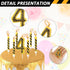 4 12 Set, Number Construction Birthday Candles, Pcs Construction Cake Toppers Digger Cake Topper for Birthday