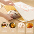 WiNDANCE 2 Packs Wide Zipper Access Beeswax Bread Bags for Homemade Bread - XL Reusable Organic Beeswax Linen Cotton