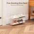 Closet 2 HBlife Clear Acrylic Kids Shoe Rack Baby Toddler Shoe Storage Organizer for Floor Entryway Bedroom, Tier