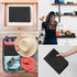 FLASLD Heat Resistant Mat for Air Fryer, Fireproof Silicone Countertop Protector, No-slip and Waterproof (12"X18",