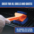 3in1 CitruSafe Nylon Grill Brush with Scraper & Scrubber - Made in USA - Safe Grill Brush - Grill Brush Non Metal