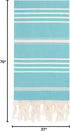 Cacala Turkish Hand Loomed Towels, 100% Cotton Sultan Series, 37" x 70" for Shower, Spa, Pool, Gym, Yoga