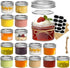 4oz 16PCS, ComSaf Mini Mason Jars Bulk Regular Mouth Mason Jar with Lids and Seal Bands, Small Glass Canning Jar