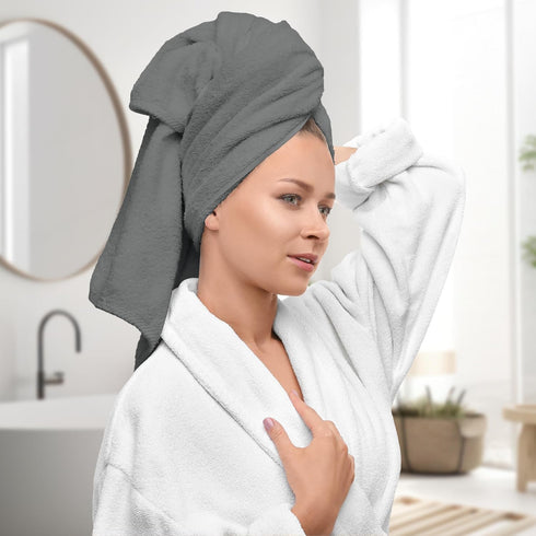 8 Set, 2 2 4 600 100% Avalon Towels Luxury Piece Grey Towels Bath Towels, Hand Towels and Washcloths, GSM Ring Spun