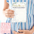 Hadley Designs Baby Shower Games Set, 25 Double-Sided Cards for 25 Guests, Word Scramble & True or False (Greenery)