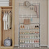 8 Closet 4 Coat Rack Shoe Rack With Storage Shelf Freestanding with Hooks for Entryway Bedroom Tier, Grey