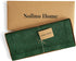 36 Inches 100% 14 36 Inch Solino Home Linen Table Runner - Pure Linen Forest Green Hemstitch Table Runner x Ideal