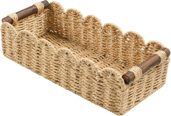 Toilet Paper Storage Basket Bathroom Counter Organizer Wicker Baskets for Organizing Cute