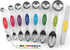 Spring Chef Stainless Steel Magnetic Measuring Spoons Set, Heavy Duty Metal Kitchen Essentials, Set of 8.