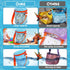 Beach,4pcs Vodolo Sea Shell Bags for Mesh Seashell Holder,Shelling Collecting Tools Travel Sand Toys Storage Bucket