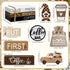 Vercraft 11 Pcs Coffee Bars Table Decorations Coffee Tiered Tray Decor Farmhouse Table Centerpiece Wooden Books Home
