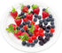 60 Woohome PCS Fake Fruit Fake Blueberries Fake Strawberries Simulation Fake Strawberry for Party Decor Home Kitchen