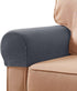 SUBRTEX Stretch Armrest Covers, Anti-Slip Upgraded Spandex Arm Covers for Chairs, 2pcs, Grey