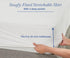 California Design Den Premium Waterproof Mattress Protector, King Size, Soft, Cooling, Noiseless, Deep Pocket, Machine