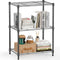 MZG Steel Storage Shelving Unit, 3-Tier Utility Steel Organizer Wire Rack for Home, Kitchen, Office (11.8" D x 17.7" W