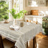 36 36 inch, Small Square Tablecloth x Boho Linen Table Cover for Round Coffee Table, Side End Bedside, Nightstand Cover
