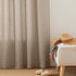 95 inches, 52" 2 RYB HOME Khaki Linen Curtains Rod Pocket & Back Tab Linen Blend Boho Elegant Light Filtering Stain