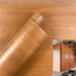 Teemall 15.6inch by 79inch Brown Wood Grain Waterproof Self Adhesive Shelf Liner Sticker
