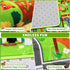 Mfmiudole 39.4" 59" Tummy Kids Rug Play Mat for Toy Cars, Farm Life Road Traffic for Playroom Kids Car Road Rugs