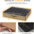 Under Bed Shoe Storage Organizer, Fits 12 Pairs, Underbed Shoe Container Solution with Clear Window