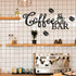 Metal Coffee Bar Sign, Rustic Coffee Hanging Décor for Coffee Bar, Wall Art for Home Office Kitchen