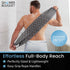 2-Pack 2 Japanese Exfoliating Washcloth for Back & Body - Charcoal & Silver Ion Exfoliating Towel with Handles