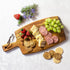 Rock & Branch Acacia Wood Serving Paddle, Wood Cutting Board with Handle for Kitchen and Charcuterie Boards by Totally Bamboo