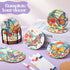 Reallnaive 45 4 Inch Pcs Butterfly Wooden Coasters Painting Kit, Paint Your Own Boho Coasters with Markers, Mothers Day