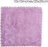 kimteny 12 Pack Premium Dish Towels, 10x10 in Super Absorbent Coral Velvet Nonstick Fast Drying (Purple-Grey)