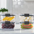 Rubbermaid Brilliance BPA Free Airtight Food Storage Containers with Lids, Set of 4 (4.7 Cup) for Meal Prep
