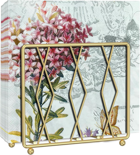 Modern Metal Napkin Holder for Paper Napkins & Kitchen Dining, Suitable for All Room Decors