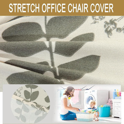 Armless Accent Chair Cover, Stretch Printed Chair Slipcover Soft Slipper Chair Covers Furniture Protector Covers