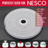 GUCUJI Pack of 5 Premium Non-Stick Round Silicone Dehydrator Sheets for Fruit Dryer Mesh