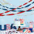 NICROLANDEE Patriotic Decorations - 8 Rolls Red White Blue Crepe Paper Streamers for 4th of July Independence Day