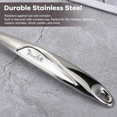 Kitchen Utensils Set, Contains Soup Ladle, Spaghetti Claw, Wok Turner, Slotted Turner, Premium Stainless Steel