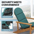 50x19.6 Inch Crestlive Adirondack Chair Cushion, Water Repellent, Fade Resistant, High Back Outdoor Rocking Chair
