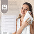 Set 13x13, MAURA Basics Turkish Cotton Washcloth Towel High Performance Bathroom Essentials with Hanging Loops