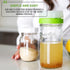 Masontops Kefir Lid Mason Jar Lids | Wide Mouth Living Culture Grain Drainer Starter Kit, 2 Packs