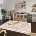 5x7 LIVEBOX Area Rugs for Living Room, Washable Nursery Orange Boho Rug Soft Non-Slip, Low-Pile Vintage Medallion