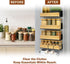ARIBAGGI 4 Pack 4 8 Magnetic Spice Rack for Refrigerator Strong Magnetic Shelf for Fridge, Large Spice Organizers